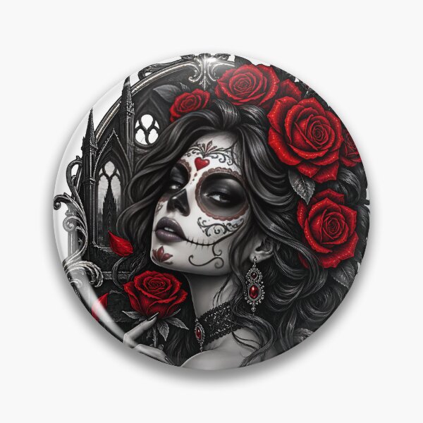 Item preview, The Gothic Sugar Skull designed and sold by VisionCrafft.