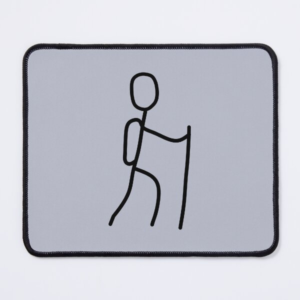 Item preview, Hiking simple sketch of stickman designed and sold by hitNmiss.
