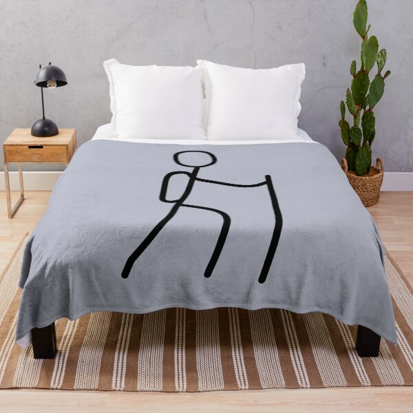 Item preview, Hiking simple sketch of stickman designed and sold by hitNmiss.
