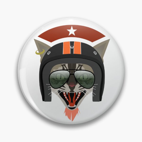 Item preview, The Biker Cat designed and sold by SUPERFIREFLY.
