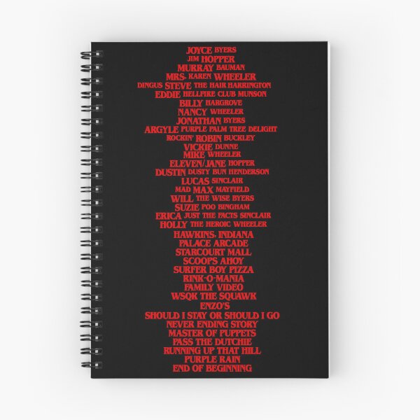 Item preview, Stranger Things List designed and sold by Ally's stickers and products.