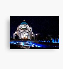 The Church Of Saint Sava Belgrade Canvas Print