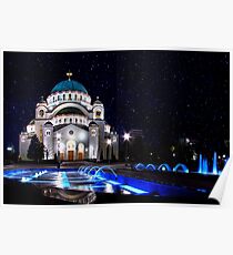 The Church Of Saint Sava Belgrade Poster