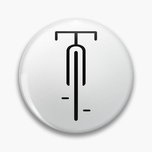Item preview, Minimalist Front-Facing Bicycle Abstract Line Art designed and sold by Shopeon Designs.