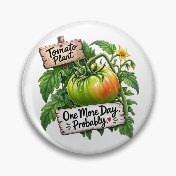 Item preview, One More Day. Probably. | Funny Tomato Garden Design designed and sold by Julie Leisure Gardening.