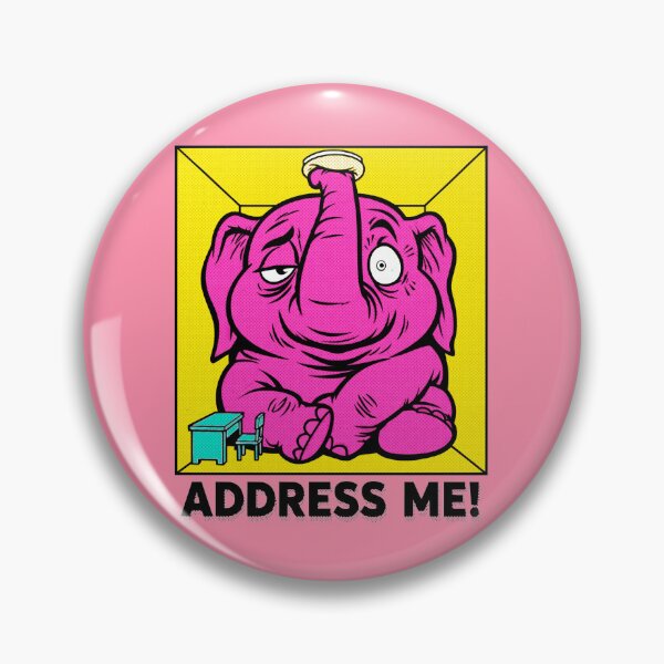 Artikelvorschau, Elefant im Raum – Sprich mich an! – Pop-Art-Idiomatik-Humor entworfen und verkauft von KungPowUnicorn.