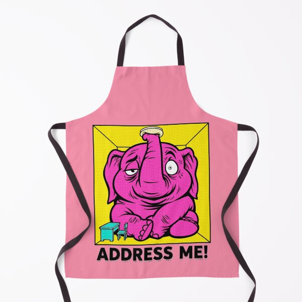 Item preview, Elephant in the Room – Address Me! – Pop Art Idiom Humor designed and sold by KungPowUnicorn.
