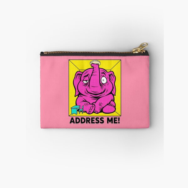 Item preview, Elephant in the Room – Address Me! – Pop Art Idiom Humor designed and sold by KungPowUnicorn.