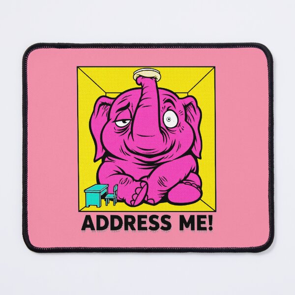 Item preview, Elephant in the Room – Address Me! – Pop Art Idiom Humor designed and sold by KungPowUnicorn.