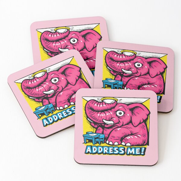 Item preview, ADDRESS ME! — Pop Art Elephant designed and sold by KungPowUnicorn.