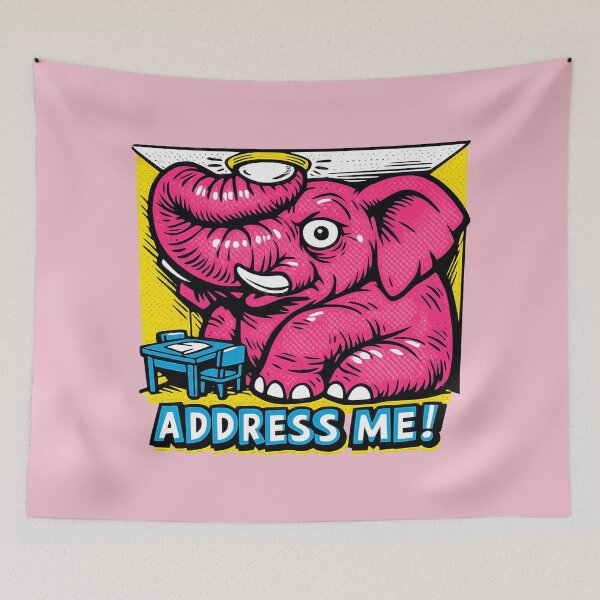 Item preview, ADDRESS ME! — Pop Art Elephant designed and sold by KungPowUnicorn.