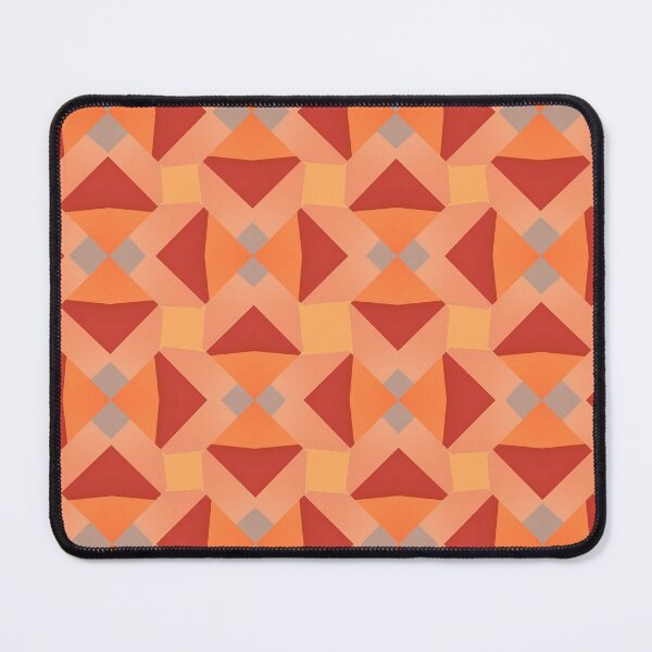 Item preview, Warm tones form repeating geometric pattern designed and sold by PenguinWinter.