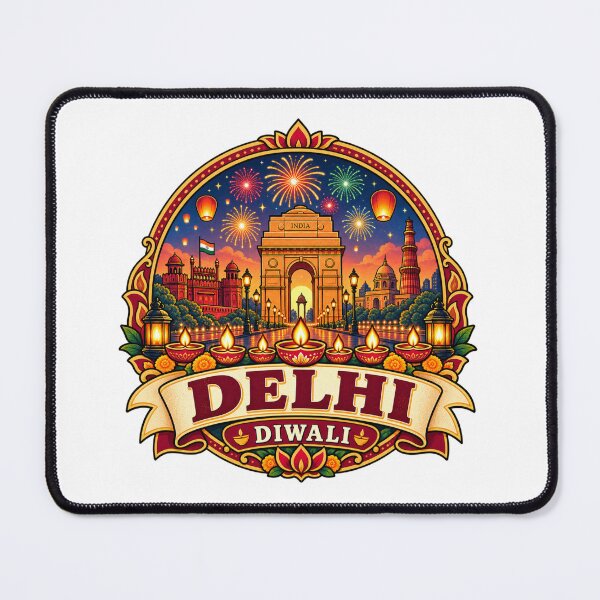 Item preview, Delhi Diwali Celebration India Festival of Lights designed and sold by Globalcitytees.