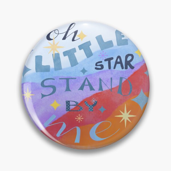 Item preview, Oh Little Star Stand by Me – Celestial Typography Quote designed and sold by CovetedCove.
