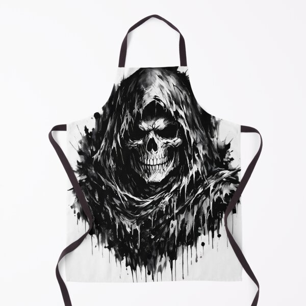 Item preview, Hooded Skeleton Grim Reaper Ink Splatter designed and sold by Linework Studio.