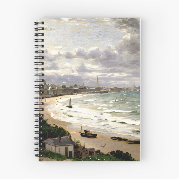 Artikelvorschau, Der Strand von Sainte-Adresse: Eine sonnenbeschienene impressionistische Meereslandschaft entworfen und verkauft von artdesignsnow.