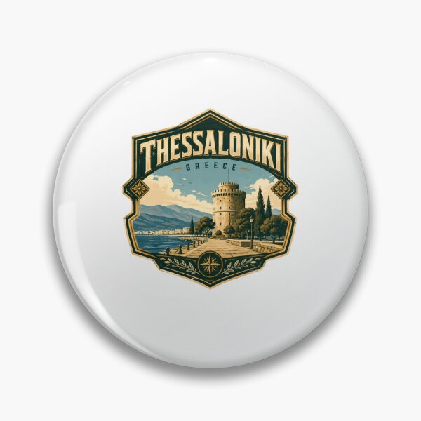 Item preview, Thessaloniki Greece Travel Souvenir White Tower City designed and sold by Star3NowForMe.