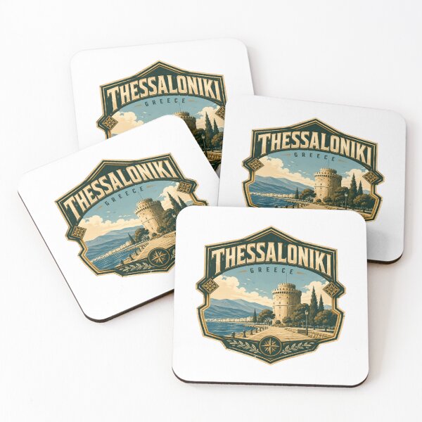 Item preview, Thessaloniki Greece Travel Souvenir White Tower City designed and sold by Star3NowForMe.