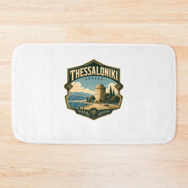 Item preview, Thessaloniki Greece Travel Souvenir White Tower City designed and sold by Star3NowForMe.