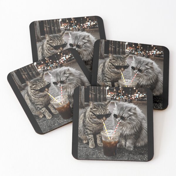 Item preview, Cool Cats Sunglasses Iced Coffee Pet Lovers designed and sold by BrockmeyeSB.