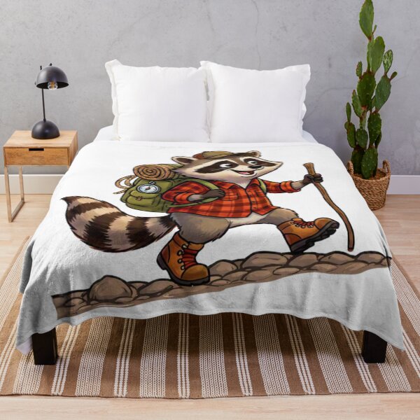 Item preview, Hiking Raccoon Adventure Character designed and sold by GabeMountainArt.