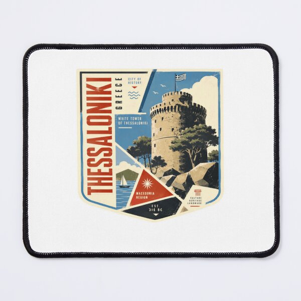 Item preview, Thessaloniki Greece White Tower Of Thessaloniki City Of History Macedonia Region designed and sold by Star3NowForMe.