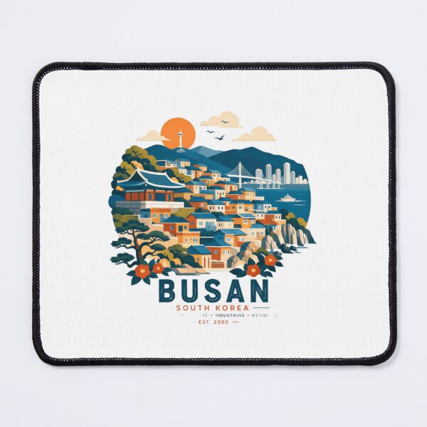 Item preview, Busan South Korea Sea Mountains Memories Est 2005 City Travel Wanderlust designed and sold by Simsimah26Parks.