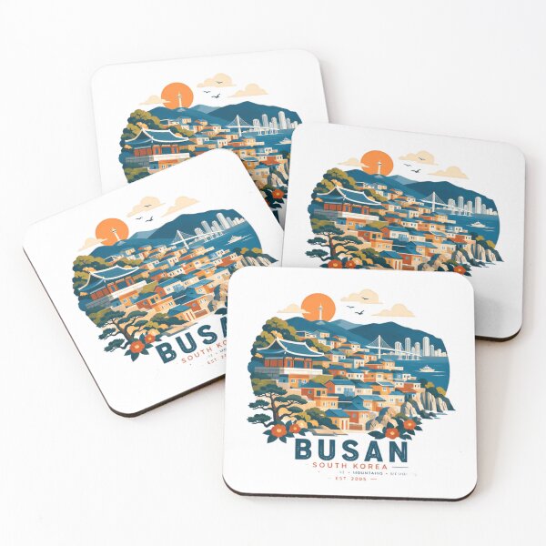 Item preview, Busan South Korea Sea Mountains Memories Est 2005 City Travel Wanderlust designed and sold by Simsimah26Parks.