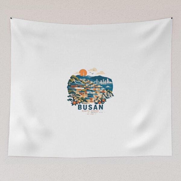 Item preview, Busan South Korea Sea Mountains Memories Est 2005 City Travel Wanderlust designed and sold by Simsimah26Parks.