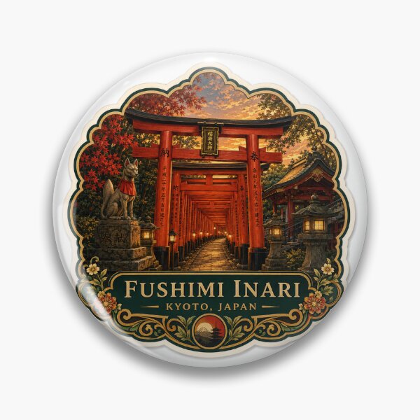Item preview, Fushimi Inari Kyoto – Torii Gates, Shrine & Japanese Travel Art designed and sold by ChicClicker.