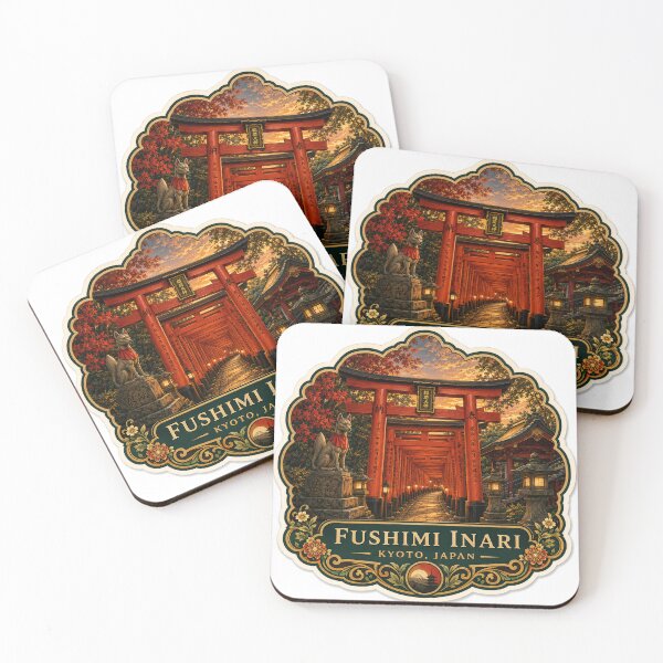 Item preview, Fushimi Inari Kyoto – Torii Gates, Shrine & Japanese Travel Art designed and sold by ChicClicker.