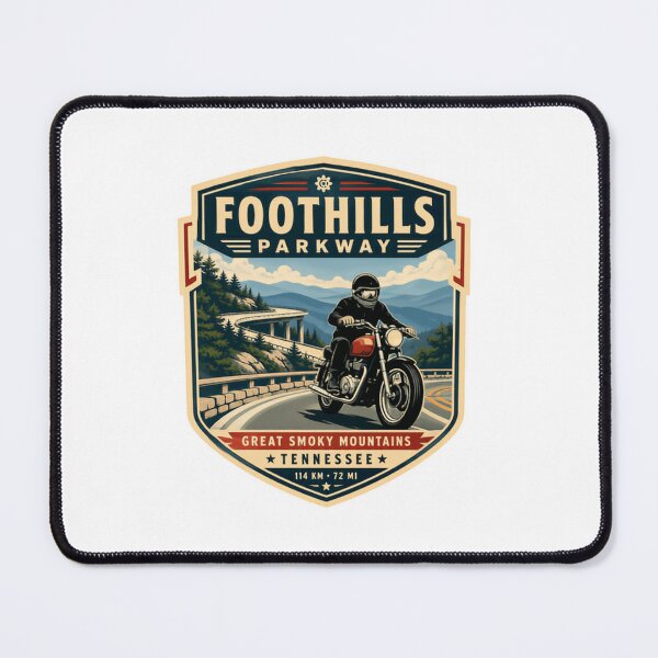 Item preview, Foothills Parkway Great Smoky Mountains Tennessee Motorcycle Rider Road Trip designed and sold by Simsimah26Parks.