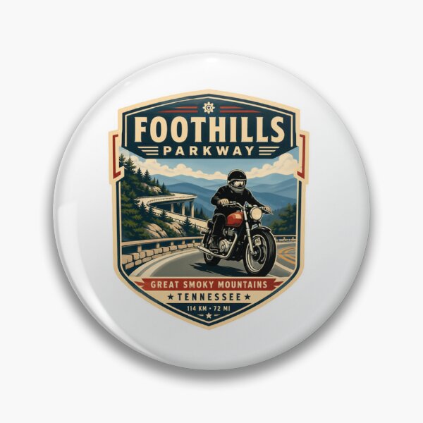 Item preview, Foothills Parkway Great Smoky Mountains Tennessee Motorcycle Rider Road Trip designed and sold by Simsimah26Parks.