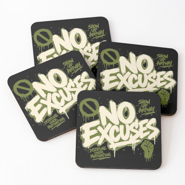 Item preview, No Excuses Streetwear Graffiti Design designed and sold by MOCH- ART.