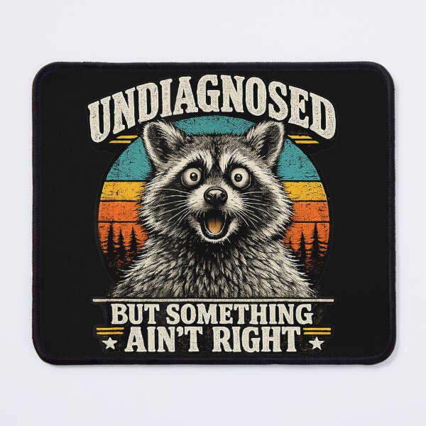 Item preview, Undiagnosed But Something Ain't Aright Funny Raccoon Lover designed and sold by BrockmeyeSB.