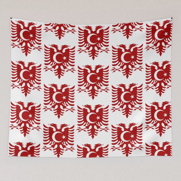 Item preview, Turkey Albania Flag designed and sold by riyao-rourke.