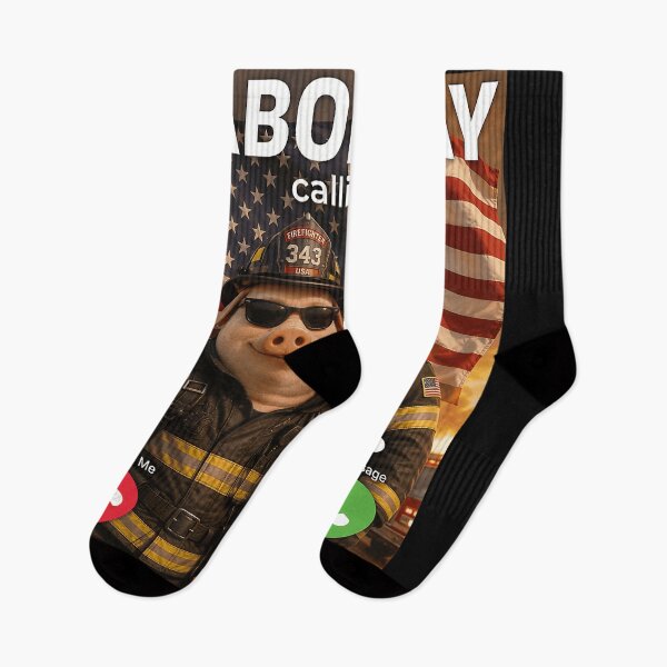 Item preview, Labor Day Calling Firefighter Patriot Holiday designed and sold by BrockmeyeSB.
