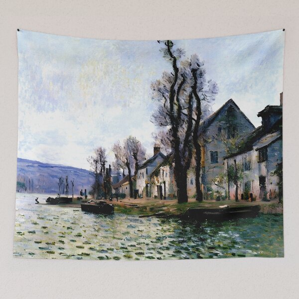 Artikelvorschau, Die Seine-Schleife bei Lavacourt im Winter entworfen und verkauft von artdesignsnow.