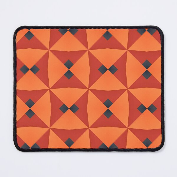 Item preview, Geometric pattern features bold orange and red tones designed and sold by PenguinWinter.