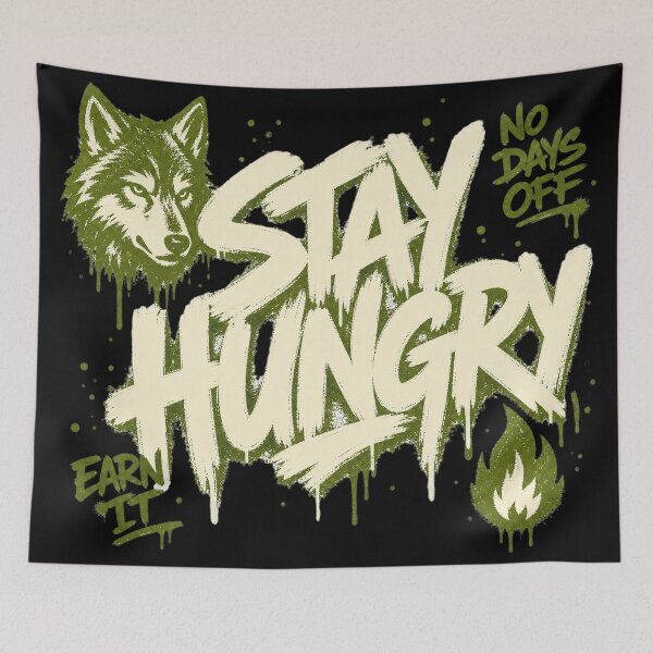 Item preview, Stay Hungry Streetwear Graffiti Design designed and sold by MOCH- ART.