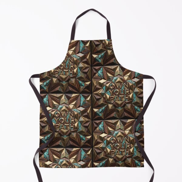 Item preview, Own Your Path: Geometric inlaid artwork with turquoise and wood designed and sold by iTzTreS.