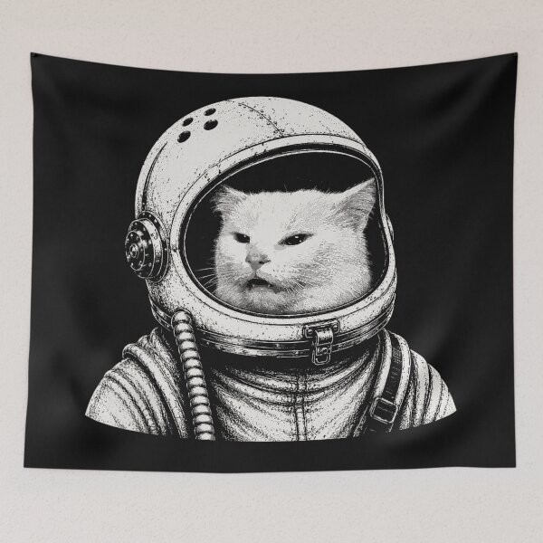 Item preview, Cosmic Cat Astronaut Space Exploration Feline designed and sold by BrockmeyeSB.