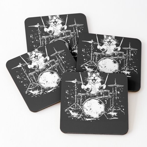 Item preview, Funny Cats Drummer Drums Drumming Music Lover designed and sold by MOHAMED FRASER.