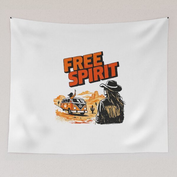Item preview, Free Spirit Desert Camper Van Poster designed and sold by Matinez Pink.