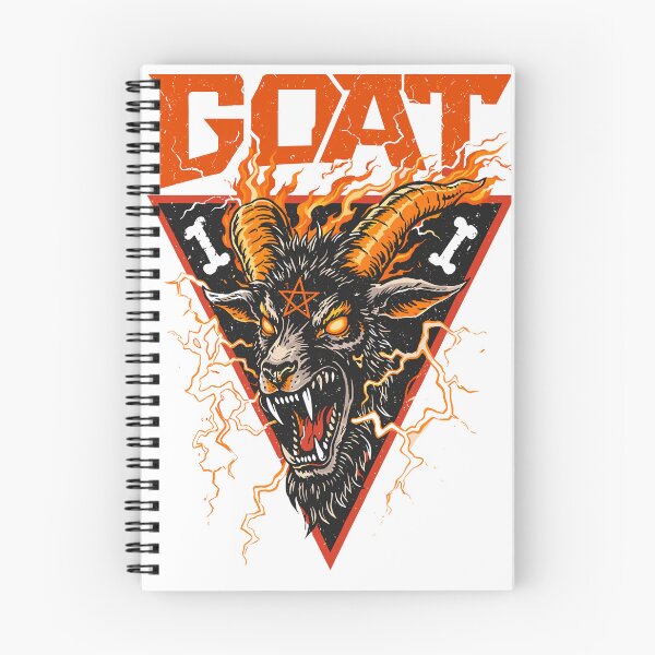Item preview, Heavy Metal Fiery Goat Head Pentagram Poster designed and sold by Matinez Pink.