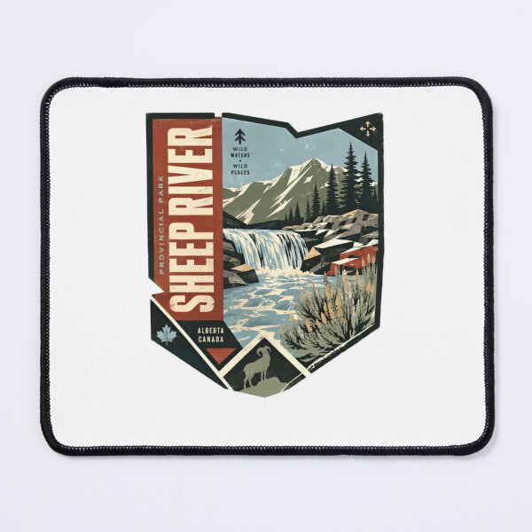 Item preview, Provincial Park Sheep River Wild Waters Wild Places Alberta Canada Travel Souvenir designed and sold by Star3NowForMe.
