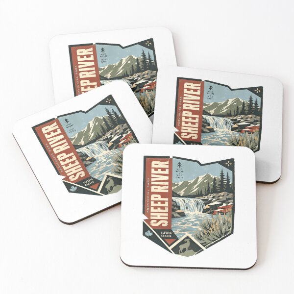 Item preview, Provincial Park Sheep River Wild Waters Wild Places Alberta Canada Travel Souvenir designed and sold by Star3NowForMe.