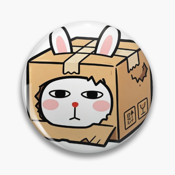 Item preview, Cardboard Box Bunny Cute Sticker designed and sold by saiwao.