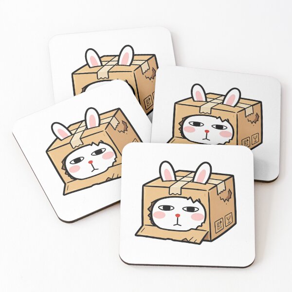 Item preview, Cardboard Box Bunny Cute Sticker designed and sold by saiwao.