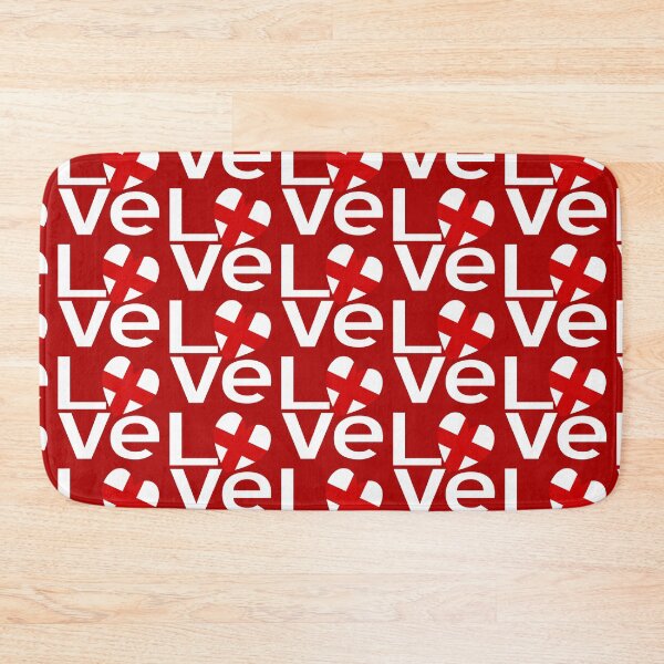 Item preview, England Flag LOVE Heart Design – Red & White Typography designed and sold by AuntieShoe.